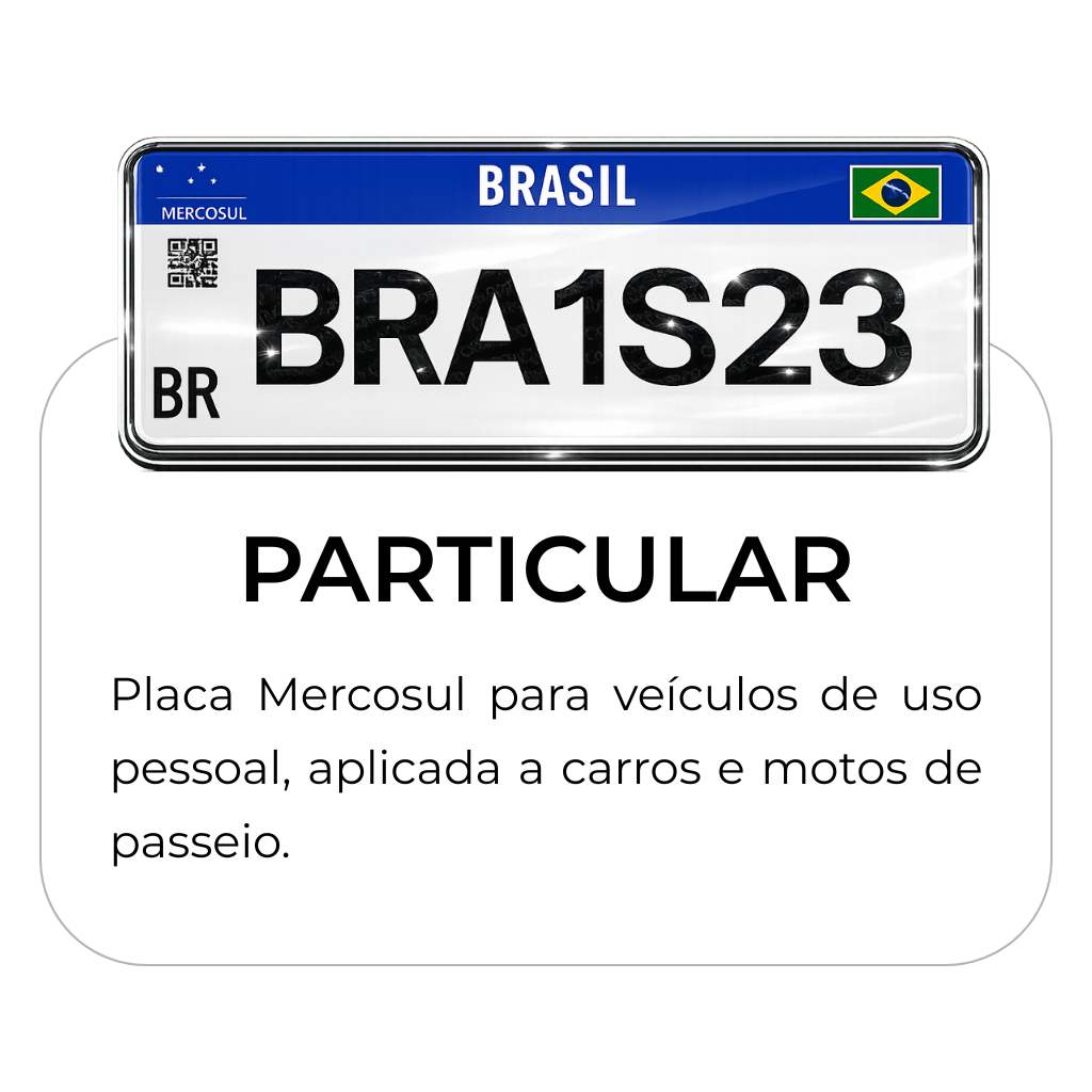 placa mercosul particular